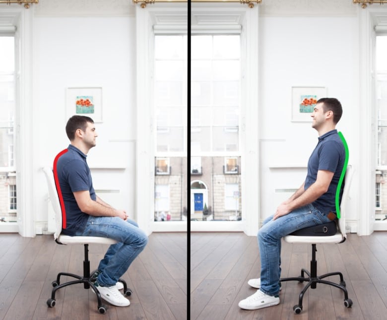 sitting posture good vs bad