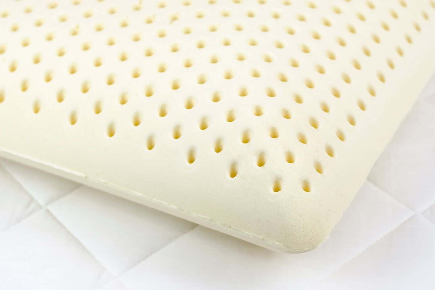 100% natural latex foam pillow without a cover