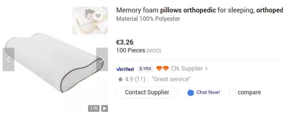 cheap orthopedic pillow fake