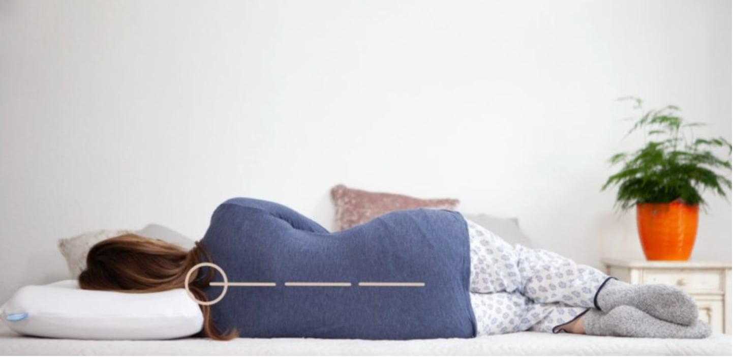 Spinal alignment with The Spinery Pillow